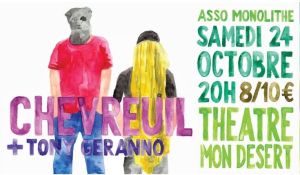 Chevreuil (FR / rock expérimental) + Tony Geranno (FR / chanson foutue) 