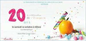 20 ans de la médiathèque de l'Orangerie