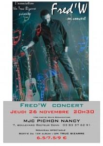 Fred'W en concert à la MJC Pichon