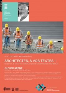 Architectes, à vos textes