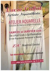 Atelier aquerelle par Lucie COllot