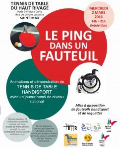Le ping dans un fauteuil