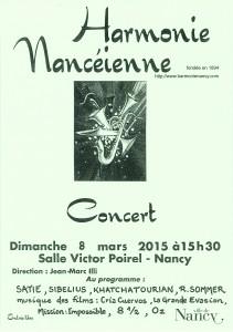 CONCERT DE GALA DE L'HARMONIE NANCÉIENNE