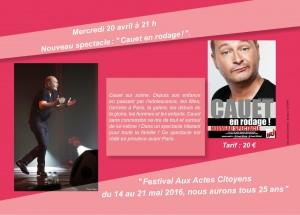 Cauet au festival Aux acters citoyens
