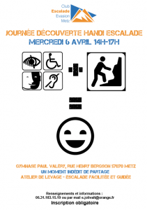 JOURNÉE DÉCOUVERTE HANDI ESCALADE