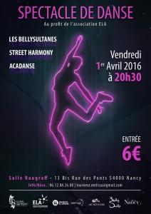 spectacle de danse au profit de l'association ELA qui combat la leucodystrophie.  