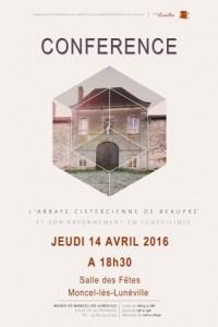 Conférence sur l'Abbaye de Beaupré à Moncel