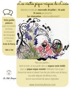 Les visites pique-niques de Lucie à Nancy