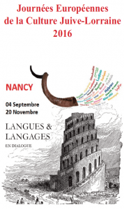  Journées Européennes de la Culture Juive Nancy 2016