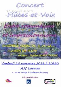 Concert Flute et voix avecc Ségolène BONAVENTURE