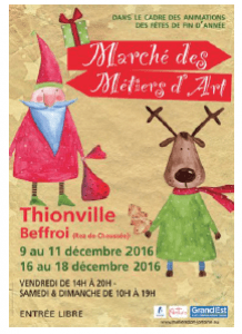 Marché des métiers d’art au Beffroi de Thionville 2016