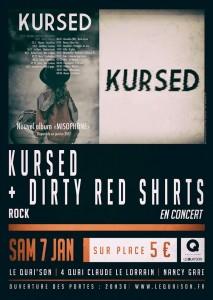 Concert - Kursed + Dirty Red Shirts