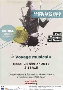 Concert des étudiants du Pôle Musique et Danse