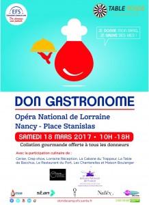 Don du sang gastronome