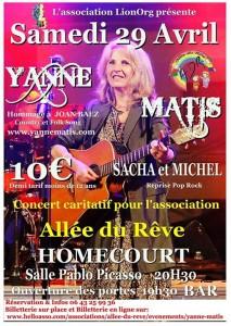 Concert caritatif organisé par l'association Lion Org au profit de l'association Allée du Rêve.