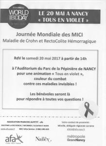 Journée Mondiale des Maladies Inflammatoires Chroniques de l’Intestin-MICI-