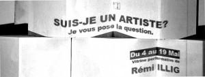 Suis-je un artiste ? Je vous pose la question