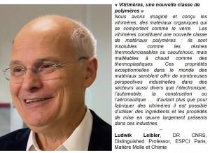 ludwik leibler : itrimères, une nouvelle classe de polymères
