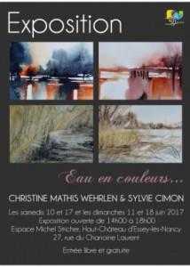 affiche eau en couleurs