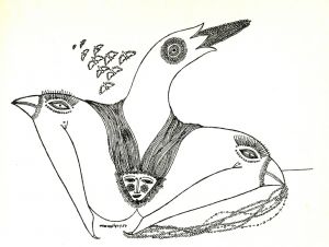 La Breche Max Walter Svanberg Illustration for Medium no3 a Surrealist Journal 1954