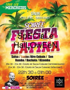 Soirée fiesta latina spéciale Halloween