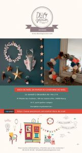 Atelier Déco de Noël en papier ou Couronne de Noël