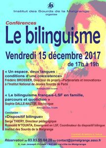 Conférence sur le Bilinguisme