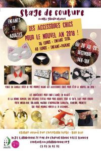 Stage de couture pour préparer le nouvel an