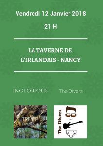 Inglorious + The Divers à la Taverne de l'Irlandais