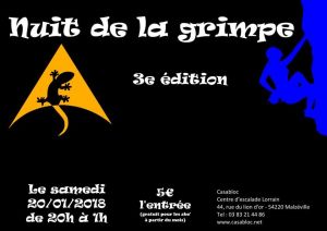 Nuit de la grimpe à Malzeville