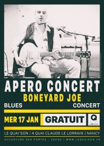 Free concert (apero) by Boneyard Joe