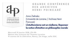 Grande Conférence des AHP: L'intuitionnisme est un réalisme