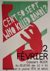 Concert Tête de Nœud Cent50sept / Who killed bambi ? au Riveter