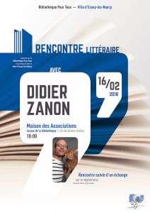 Rencontre littéraire avec Didier Zanon