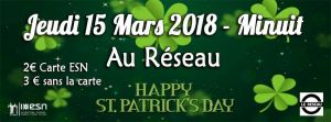 Soirée St Patrick By ESN Nancy
