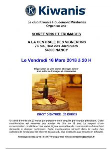 Soirée Vins et Fromages