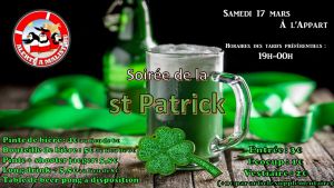 Soirée de la Saint Patrick à l'Appart