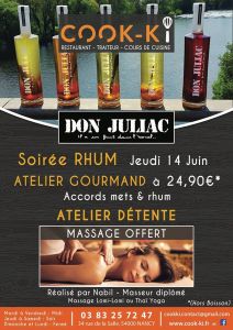 Rhum Don Juliac et Cook-ki: la rencontre gourmande Calienté!
