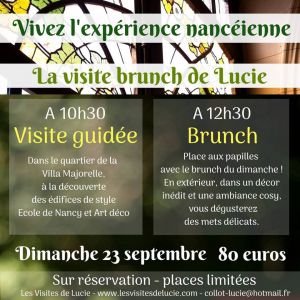 Les visites brunch de Lucie