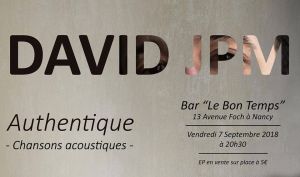 David JPM - Concert au Bon Temps