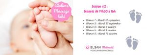 Ateliers massage bébé - Session n°2