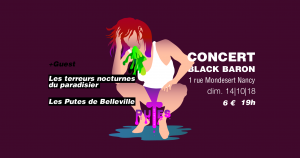 Concert Punk au Black Baron