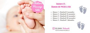 Ateliers massage bébé - Session n°3