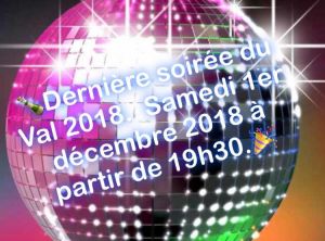 Soiree du Val samedi 1er décembre