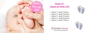 Ateliers massage bébé - Session n°5