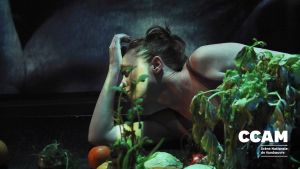Deep Dish représente l’aboutissement de cette démarche. La pièce constitue une forme contemporaine de nature morte, genr