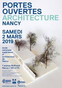 Affiche Journée portes ouvertes école d'architecture de Nancy
