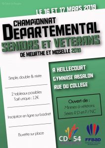 Championnat départemental de Badmington