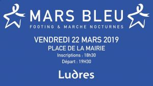 Course à pied dans le cadre de mars bleu