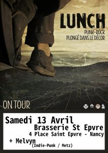 Lunch (Punk-Rock) + Melvyn 13/04